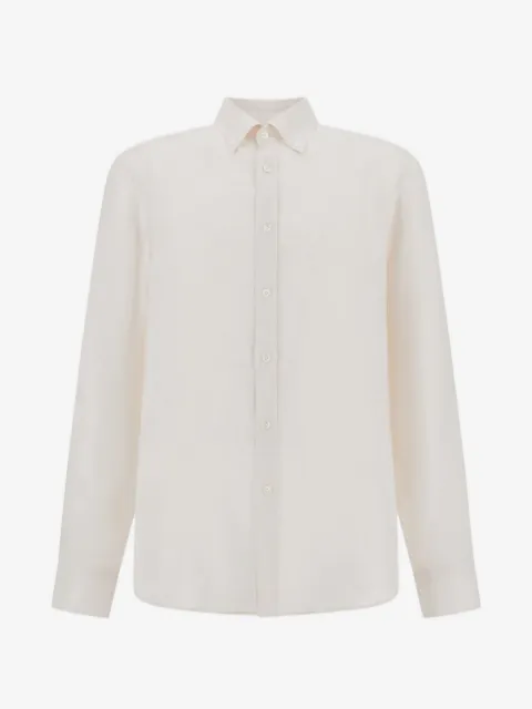 Herno Resort button-down collar linen shirt
