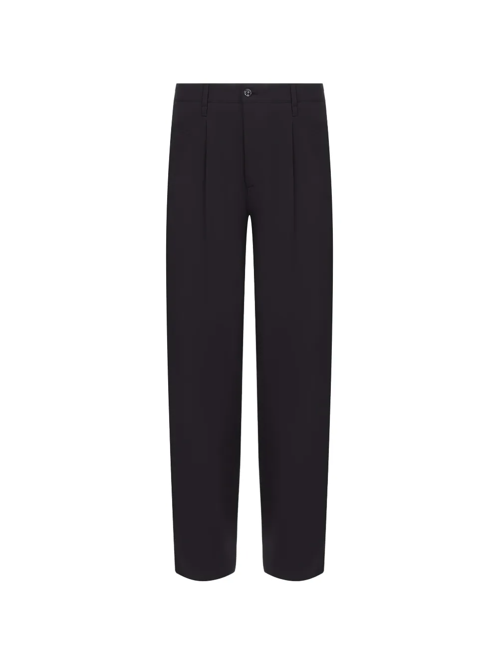 Giorgio Armani pleated straight-leg trousers - Nero