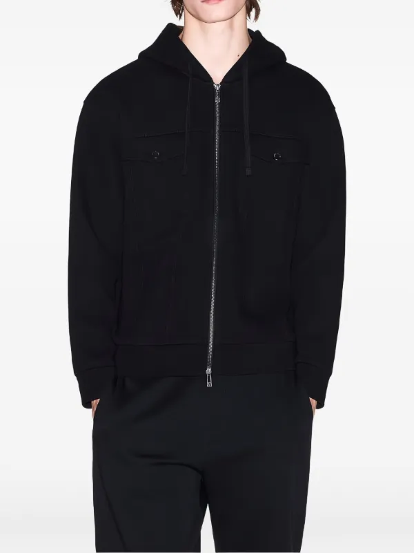 Armani Exchange ジップアップ パーカー | ブラック | FARFETCH JP