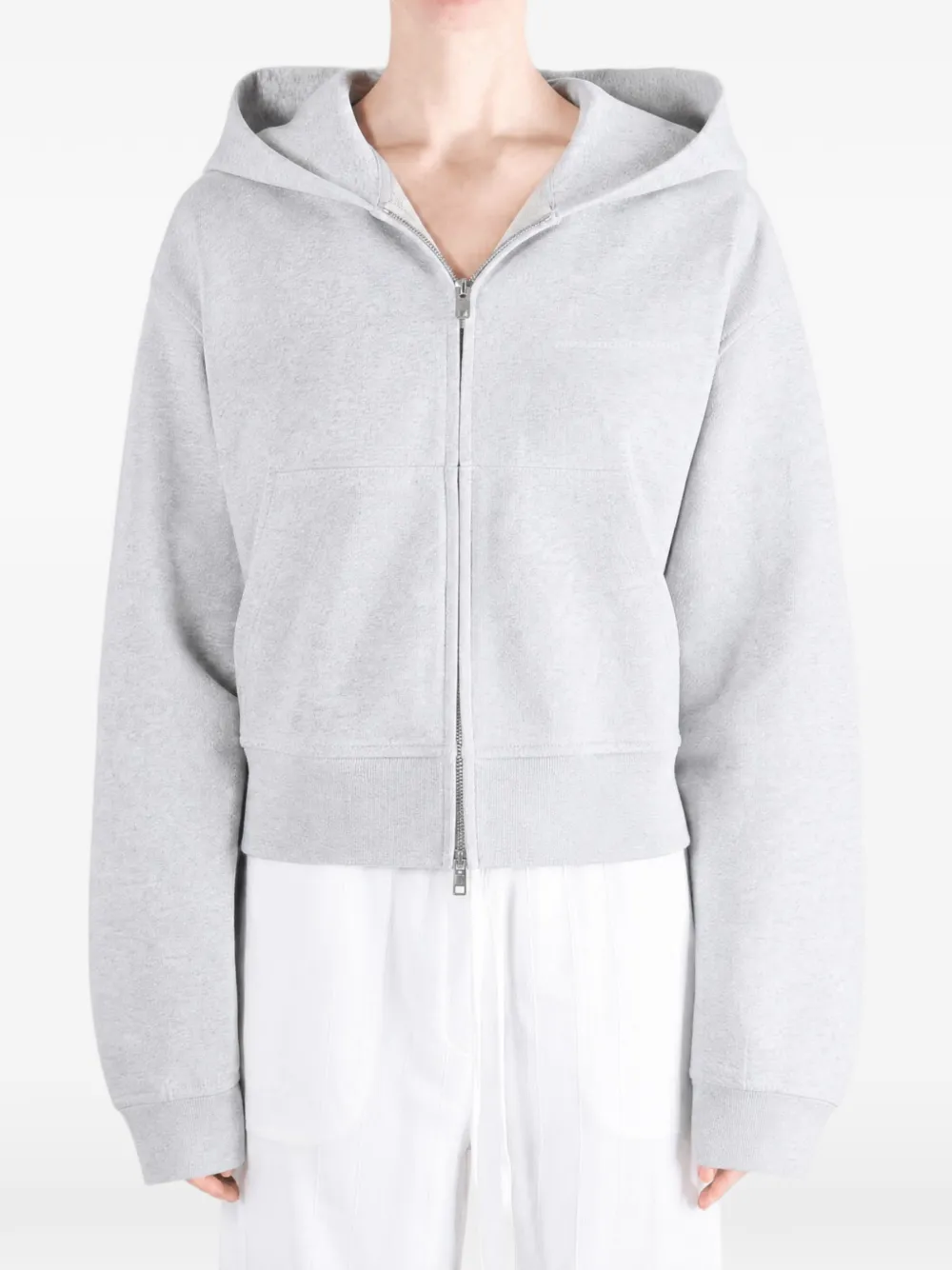 Alexander Wang Hoodie met rits Grijs
