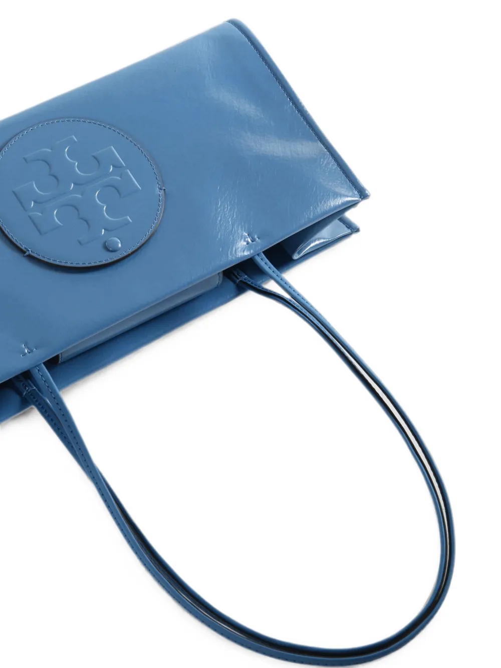 Tory Burch Ella kleine shopper met logopatch Blauw
