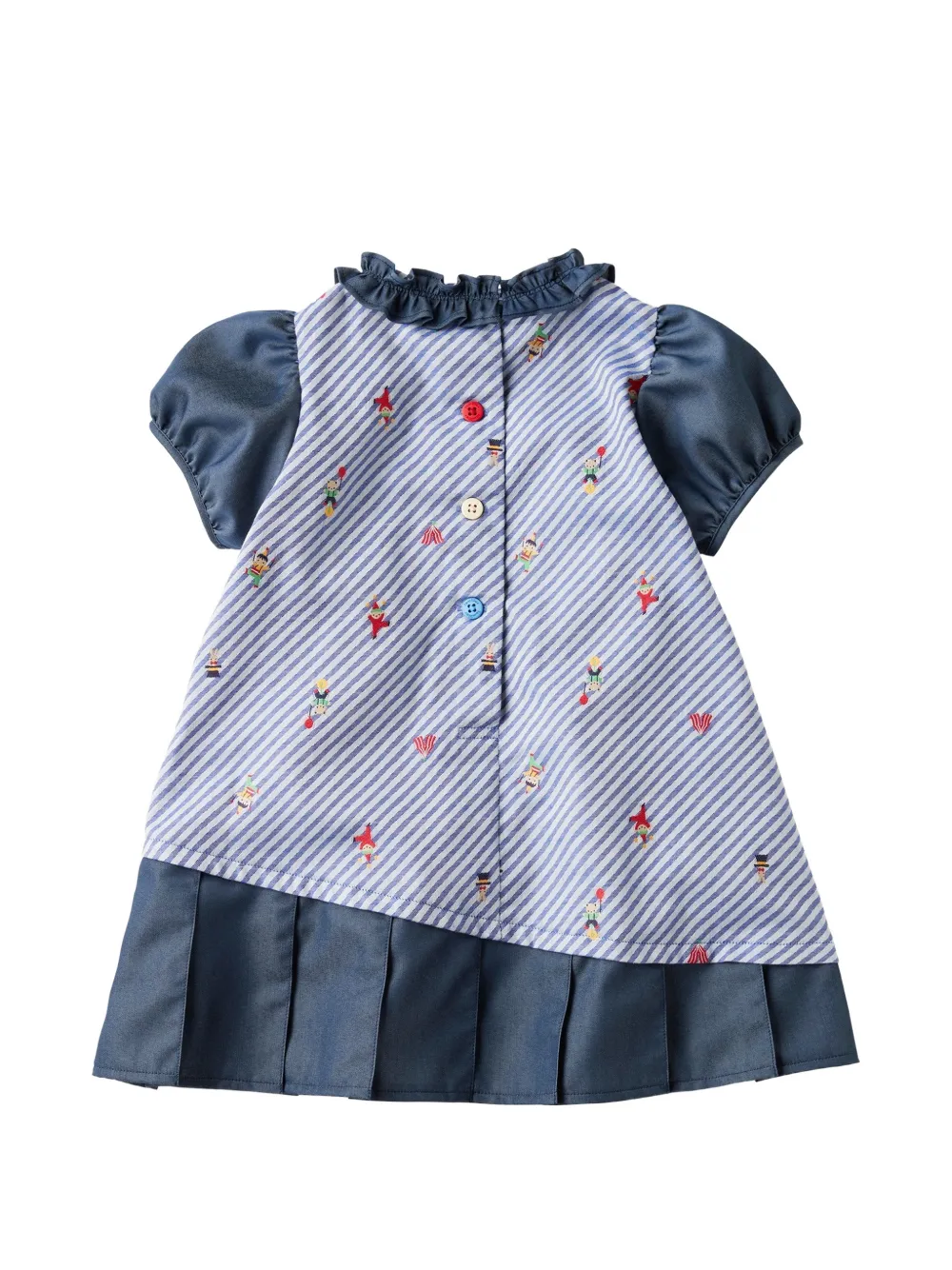 familiar Geplooide jurk Blauw