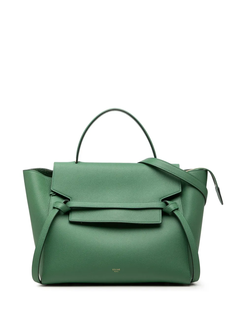 Celine Pre-Owned Borsa a tracolla mini in pelle di vitello pieno fiore 2016 - Verde