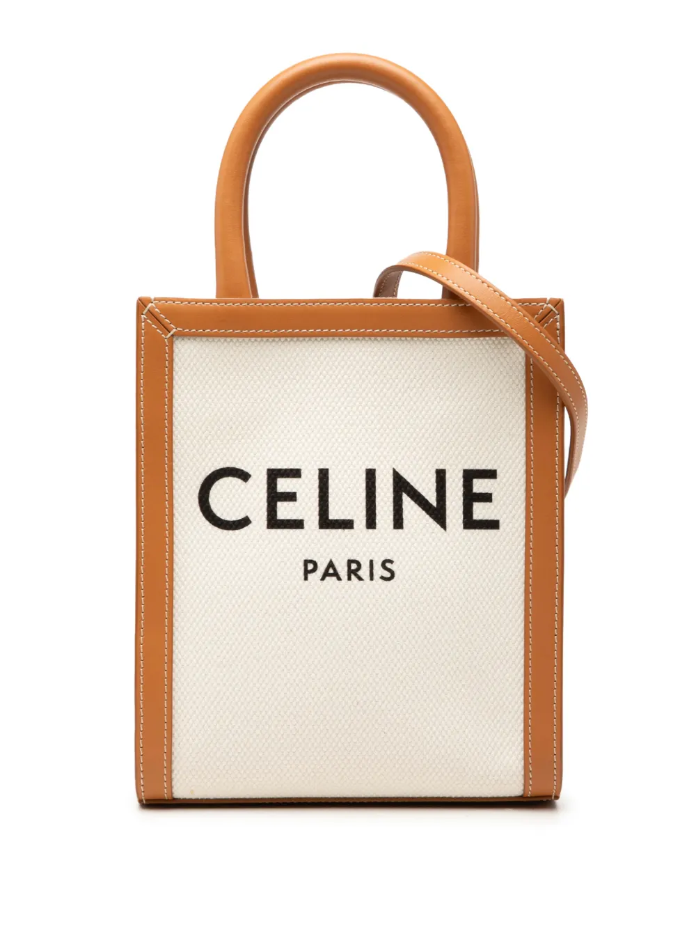 Celine Pre-Owned Borsa a tracolla Vertical Cabas mini 2021 - Marrone