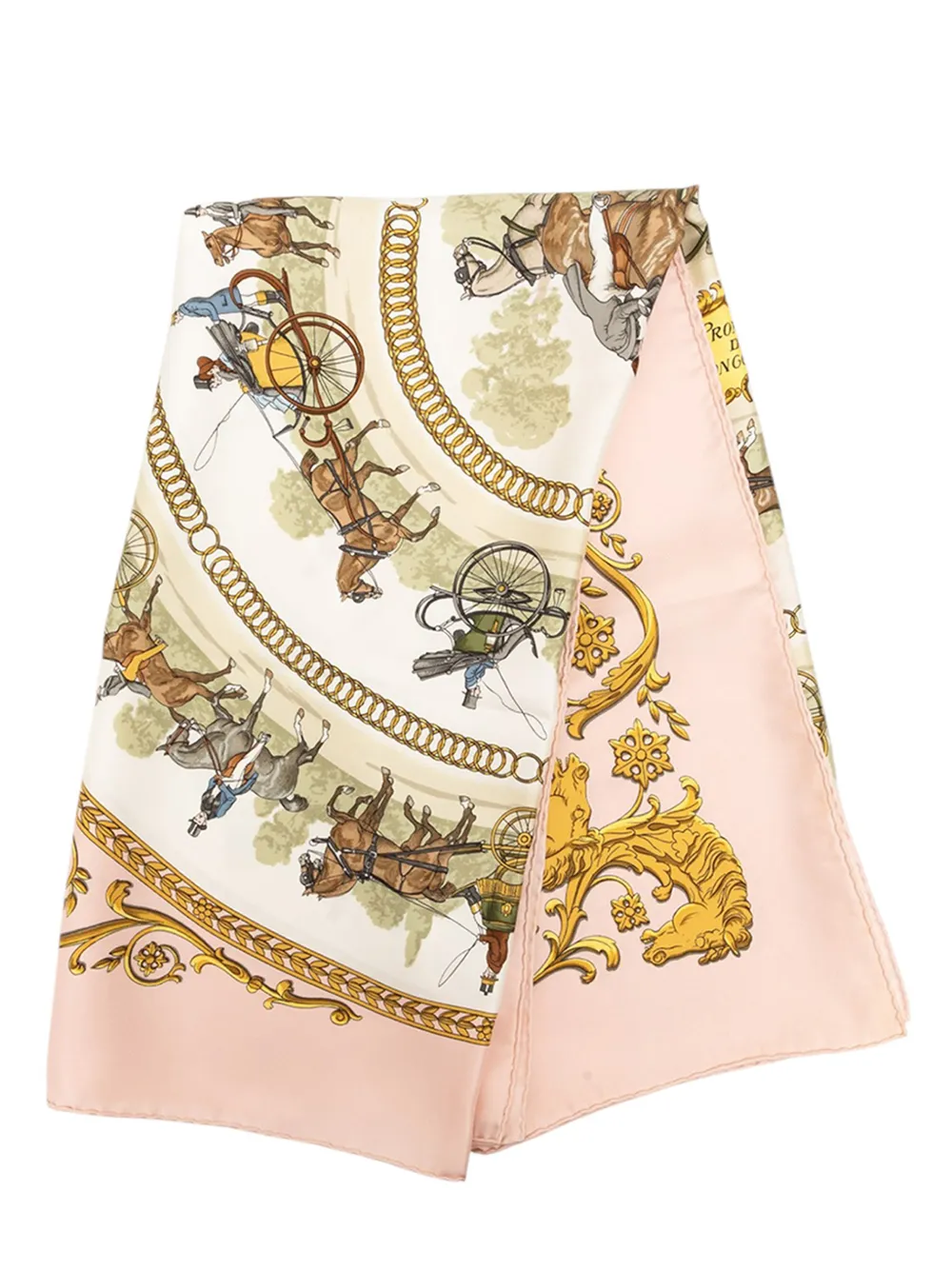Hermès Pre-Owned Foulard La Promenade De Longchamps 90 2000-2026 - Rosa