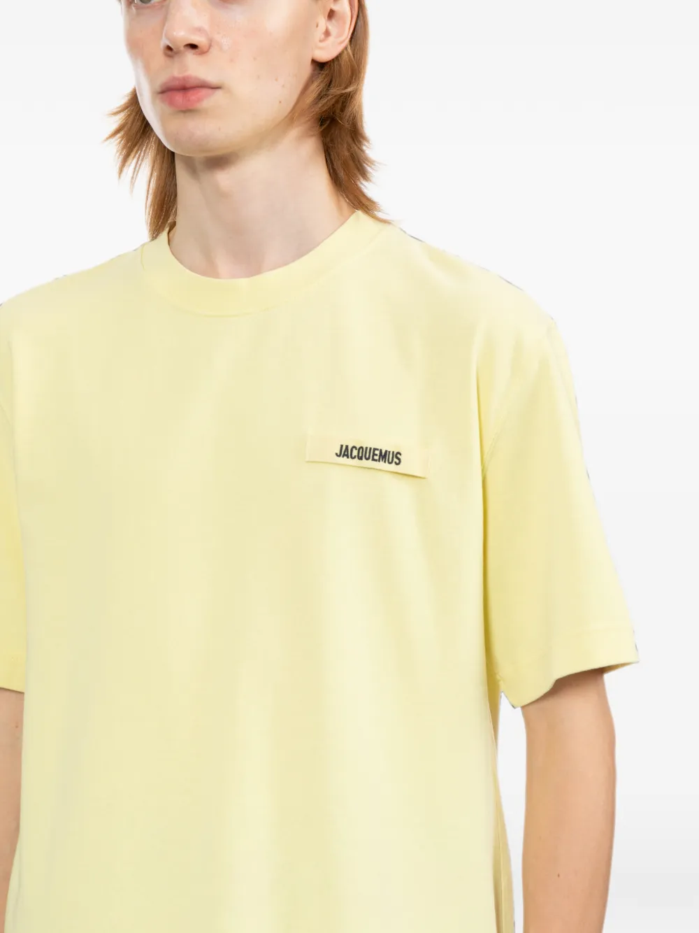 Jacquemus T-shirt met logopatch Geel