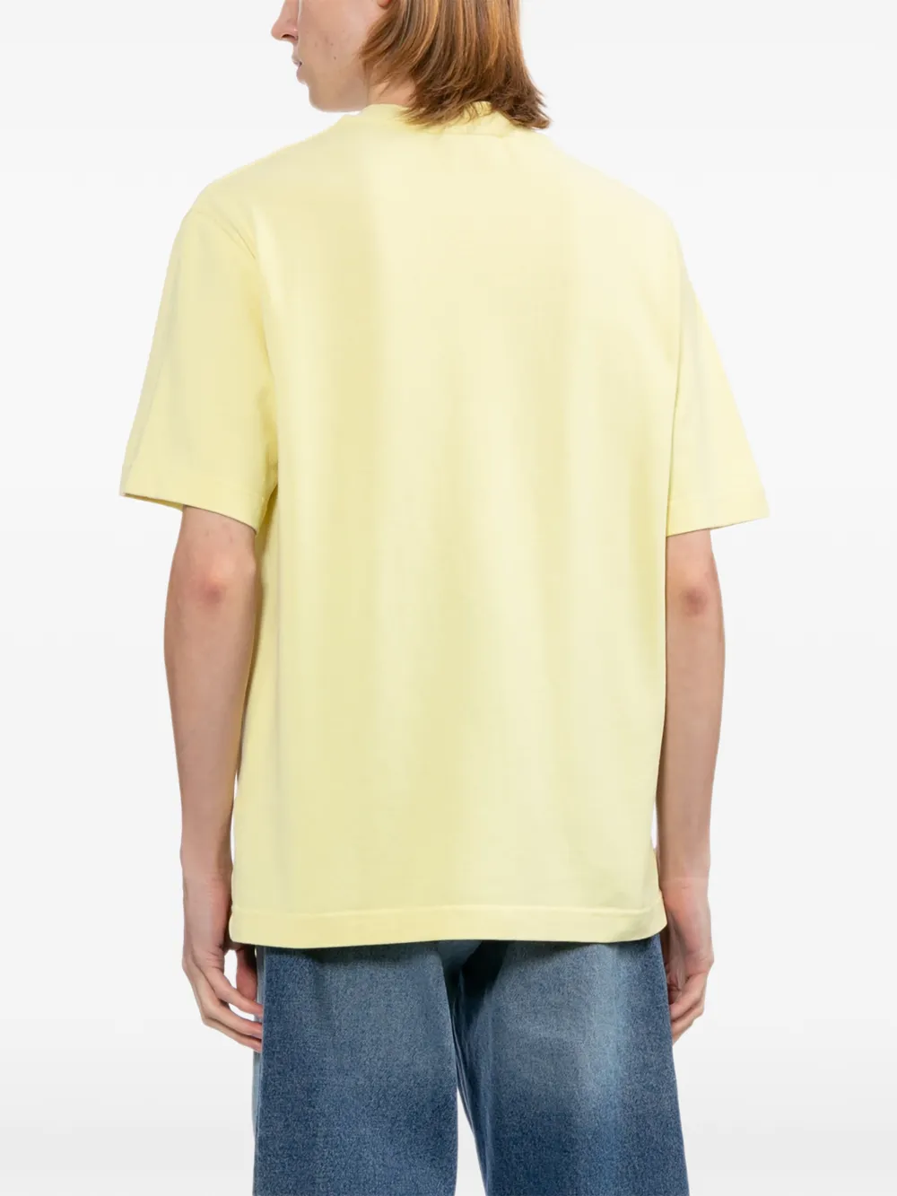Jacquemus T-shirt met logopatch Geel