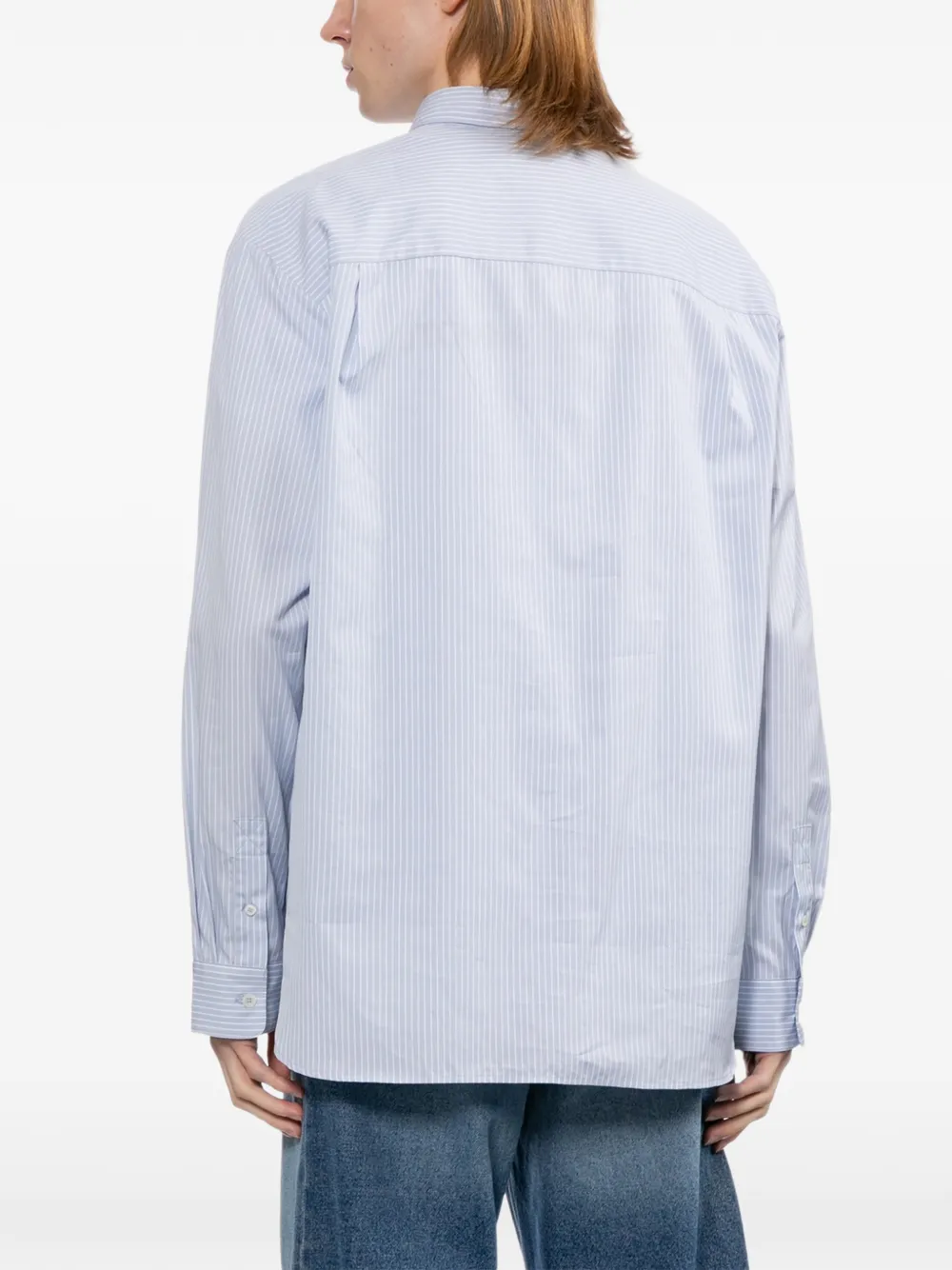 A.P.C. Gestreept overhemd Blauw
