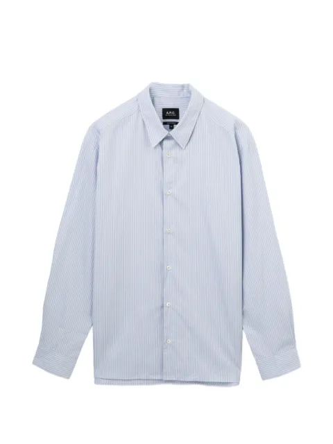 A.P.C. vertical-stripe long-sleeve shirt