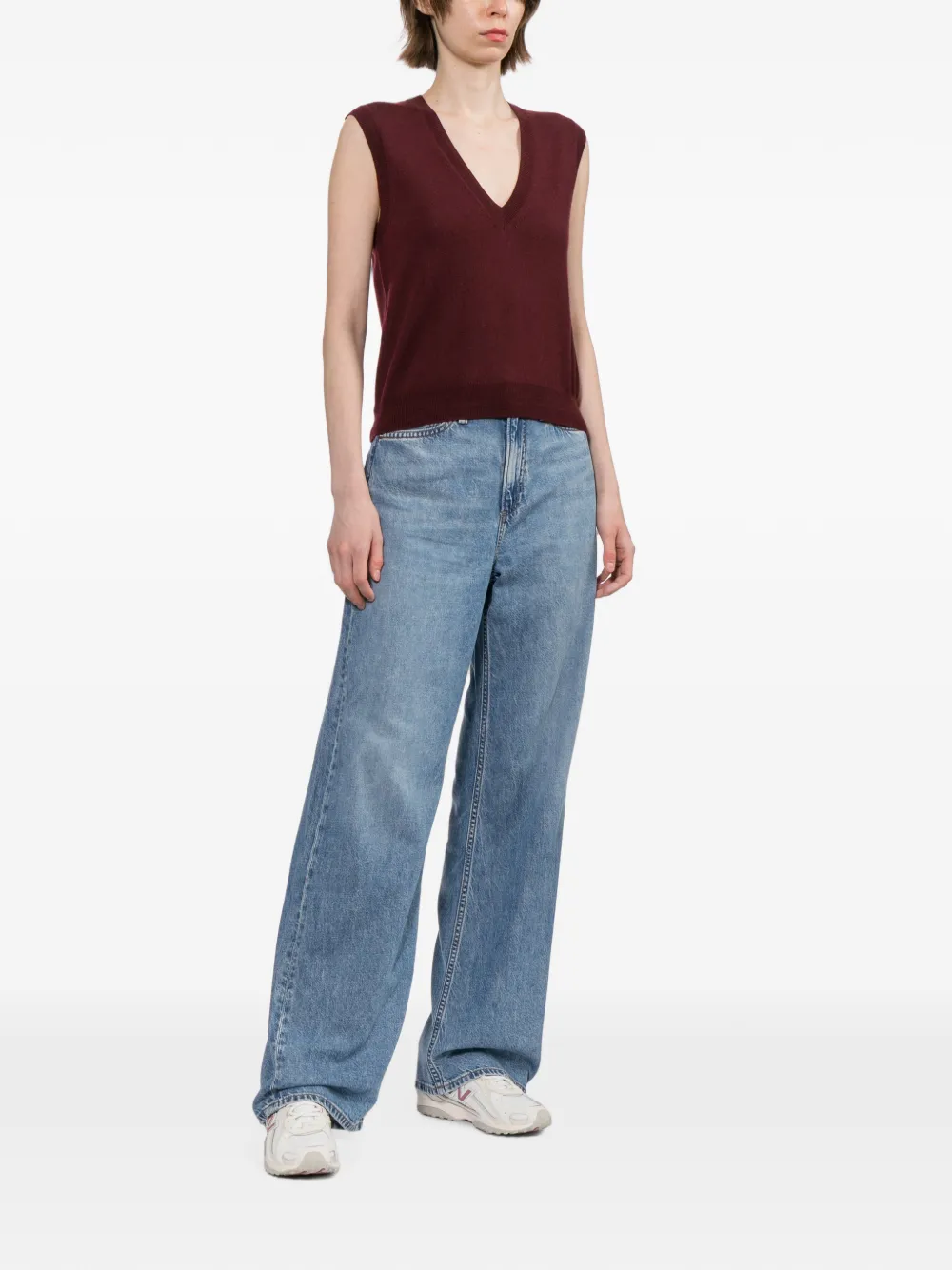 A.P.C. Spencer met V-hals Rood