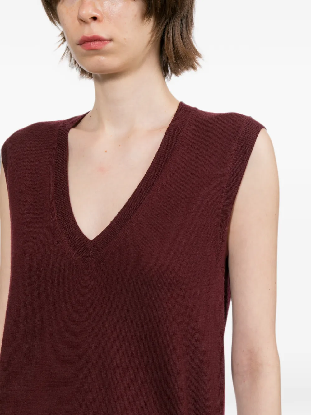 A.P.C. Spencer met V-hals Rood