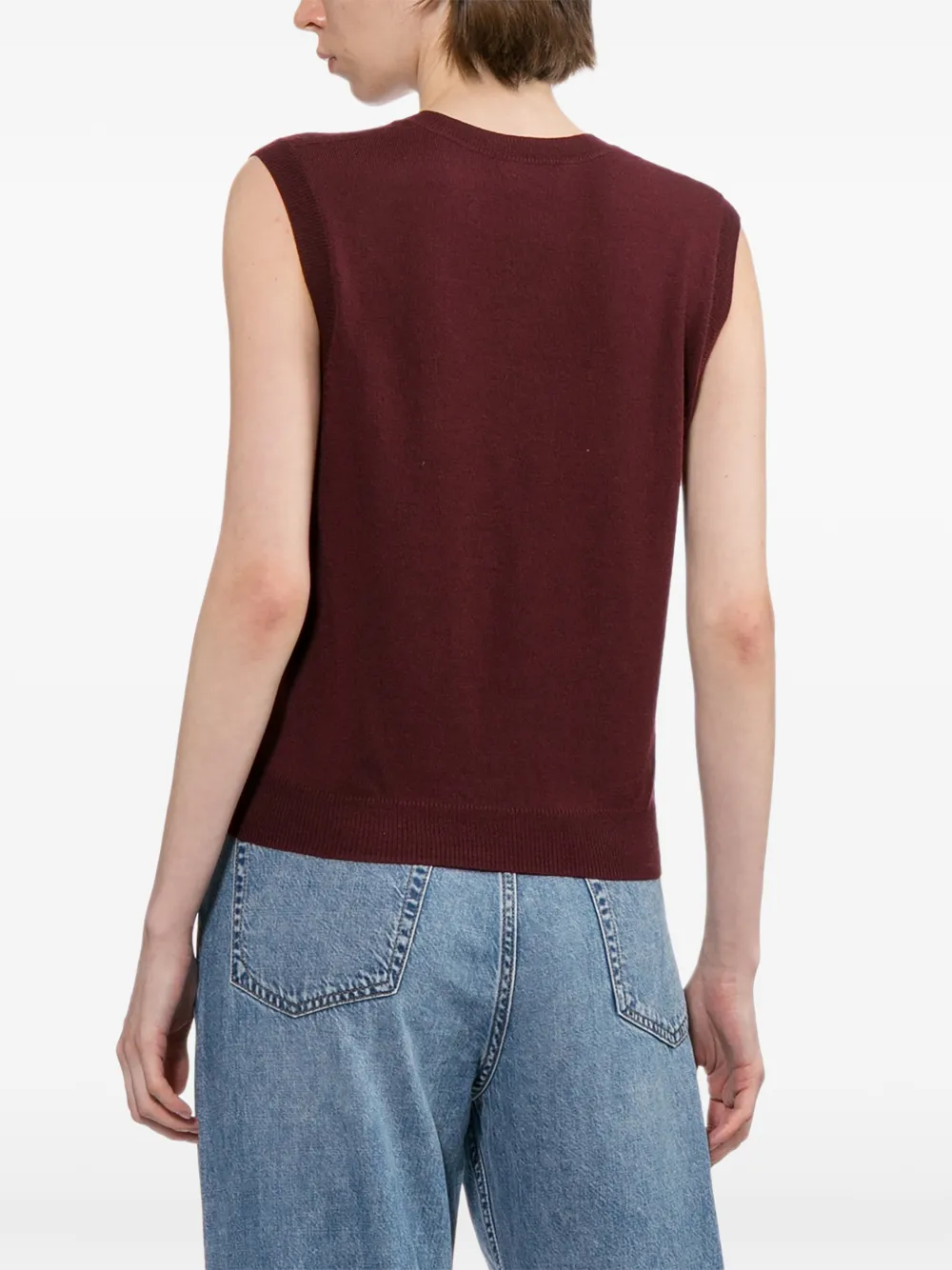 A.P.C. Spencer met V-hals Rood