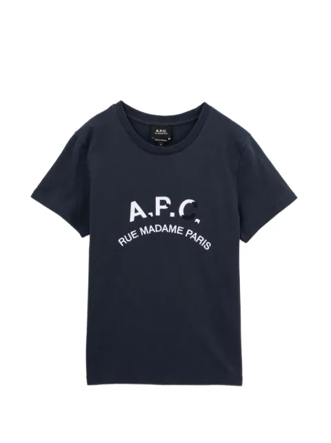 A.P.C. logo-embroidered T-shirt