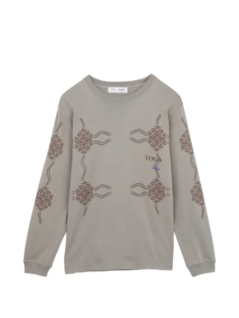 Toga graphic-print long-sleeve T-shirt