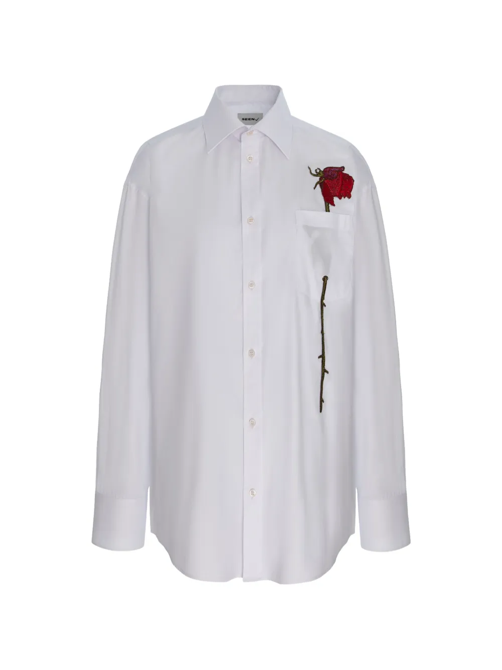 Seen Users His Last Rose shirt - Bianco