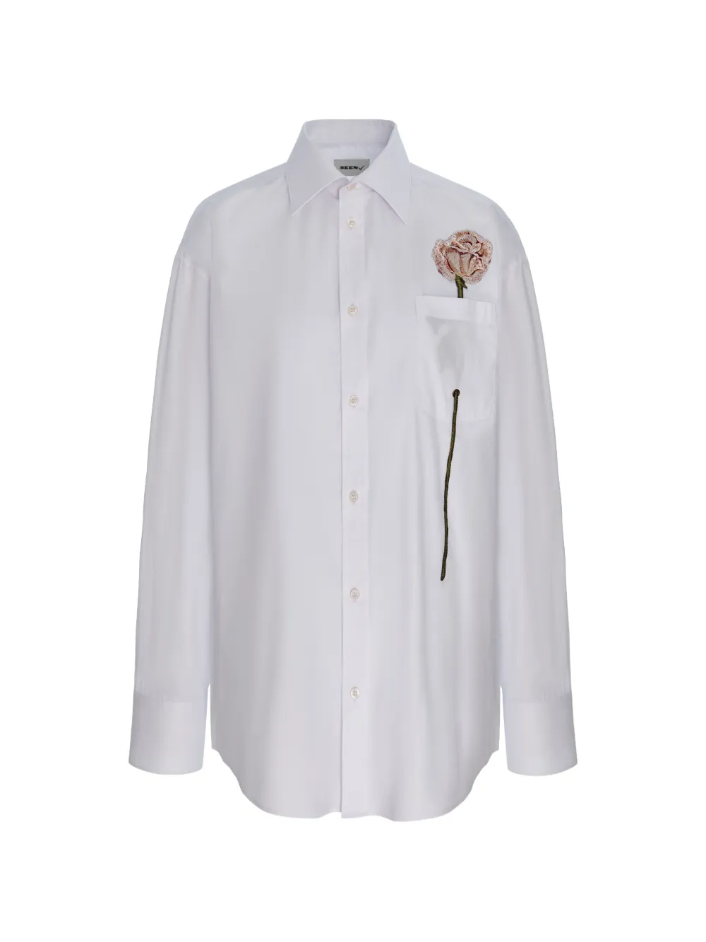 Seen Users His Last Rose shirt - Bianco