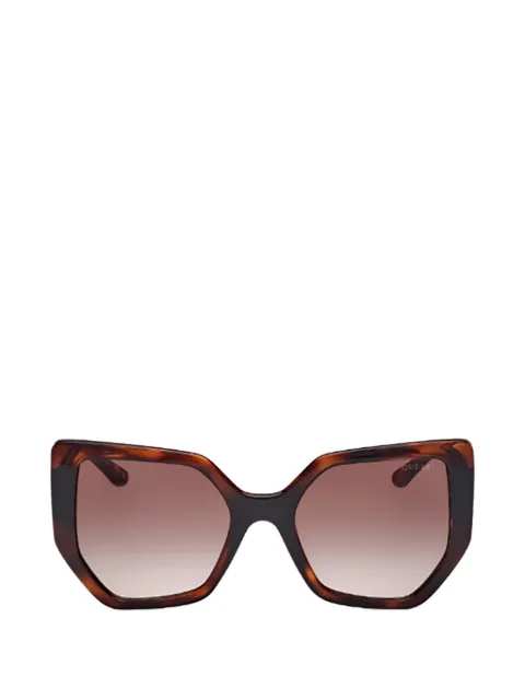 GUESS EYEWEAR tortoiseshell-effect geometric-frame sunglasses