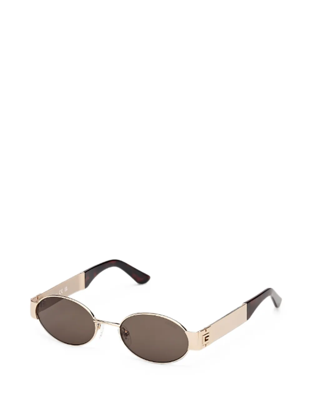 GUESS EYEWEAR Zonnebril met ovalen montuur Goud