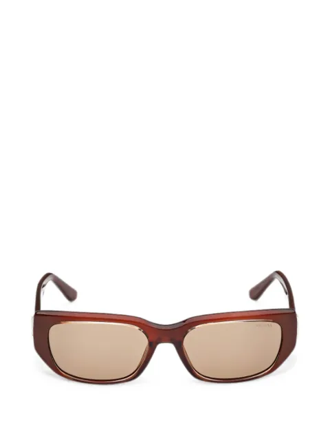 GUESS EYEWEAR logo-plaque rectangle-frame sunglasses