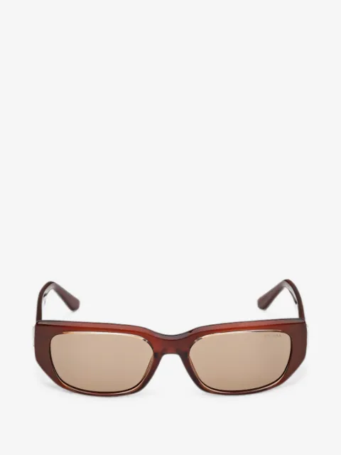 GUESS EYEWEAR logo-plaque rectangle-frame sunglasses