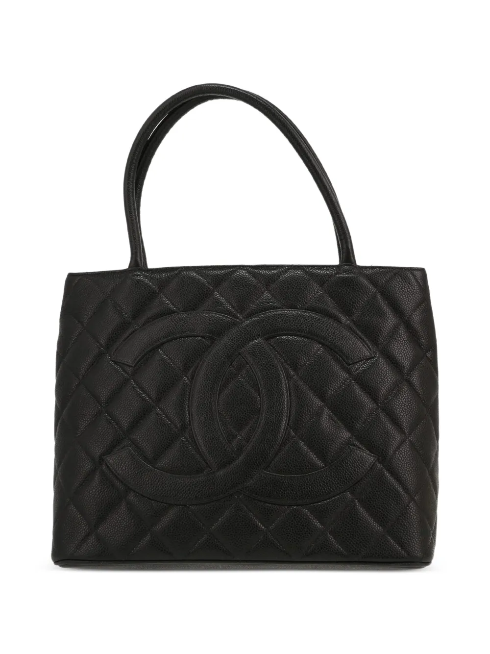 CHANEL Pre-Owned 2003 Medallion quilted handbag - Black