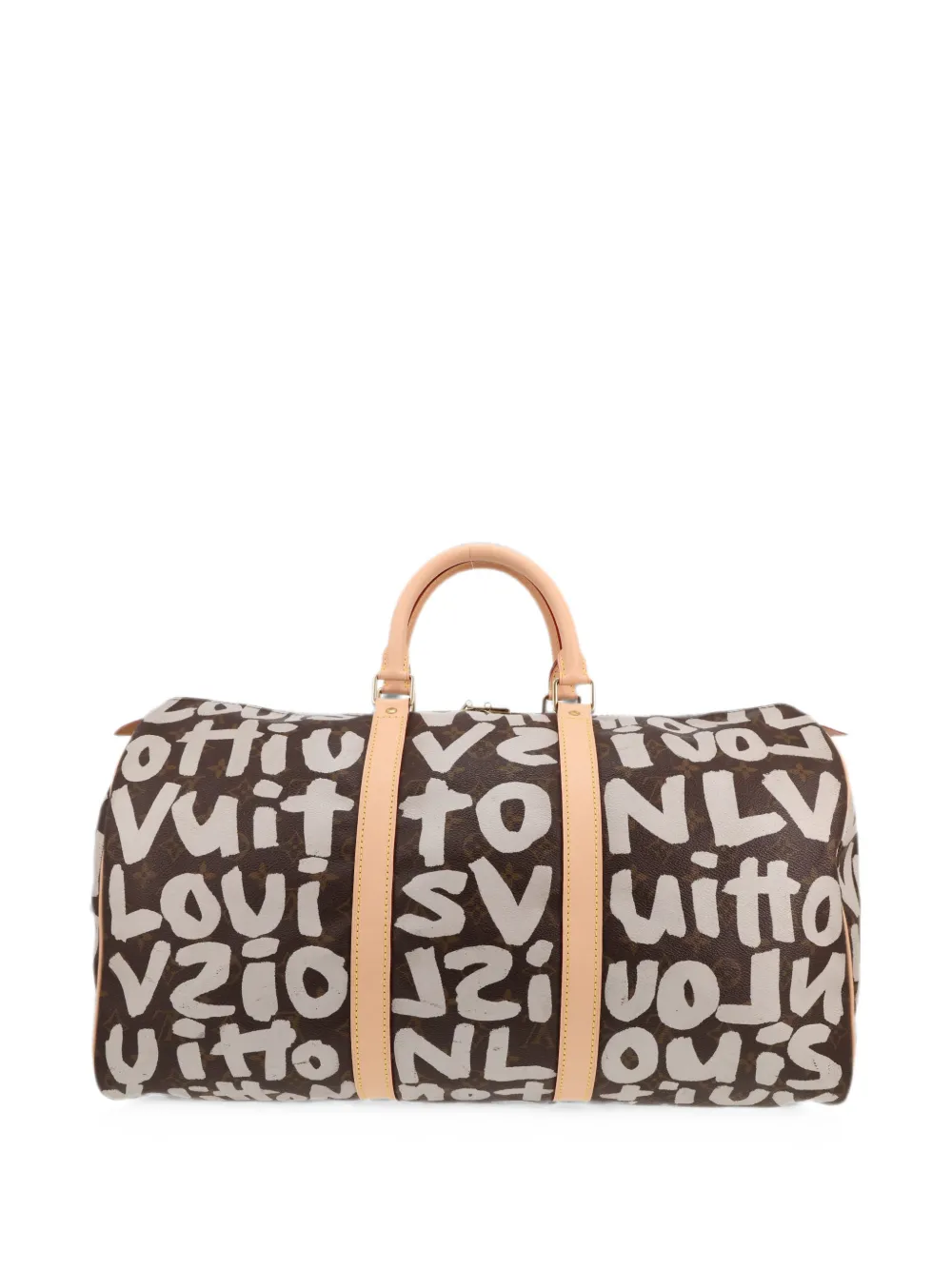 Louis Vuitton Pre-Owned x Stephen Sprouse 2001 50 Keepall Graffiti holdall - Braun