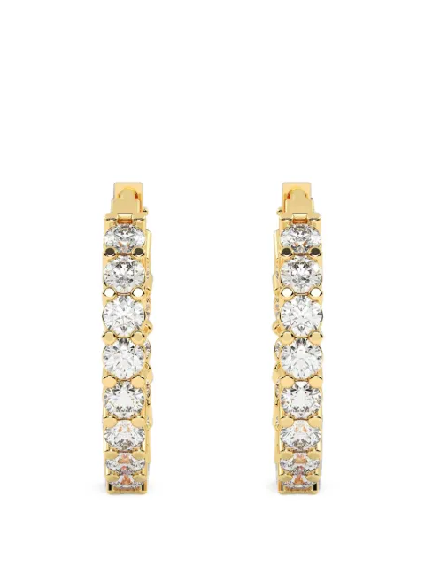 Diamond Essentials pendientes de aro con diamantes