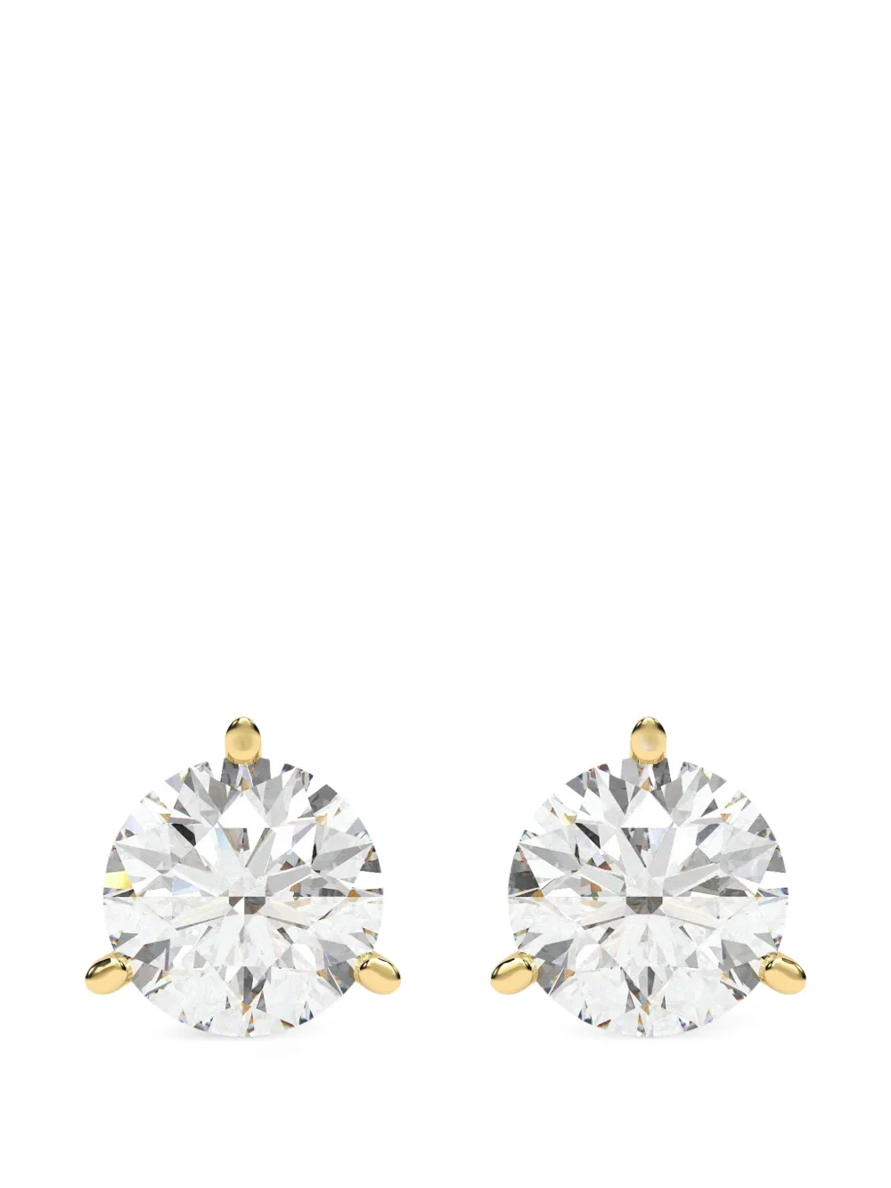 Diamond Essentials 다이아몬드 솔리테르 이어링 | 골드 톤 | Image 1