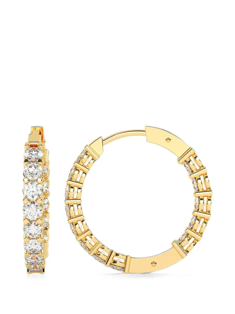 Diamond Essentials diamond hoop earrings - Oro