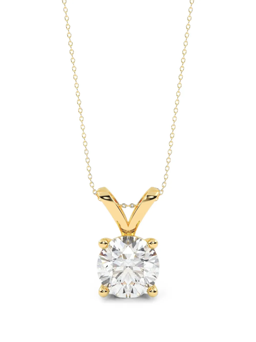 Diamond Essentials diamond solitaire necklace - Gold