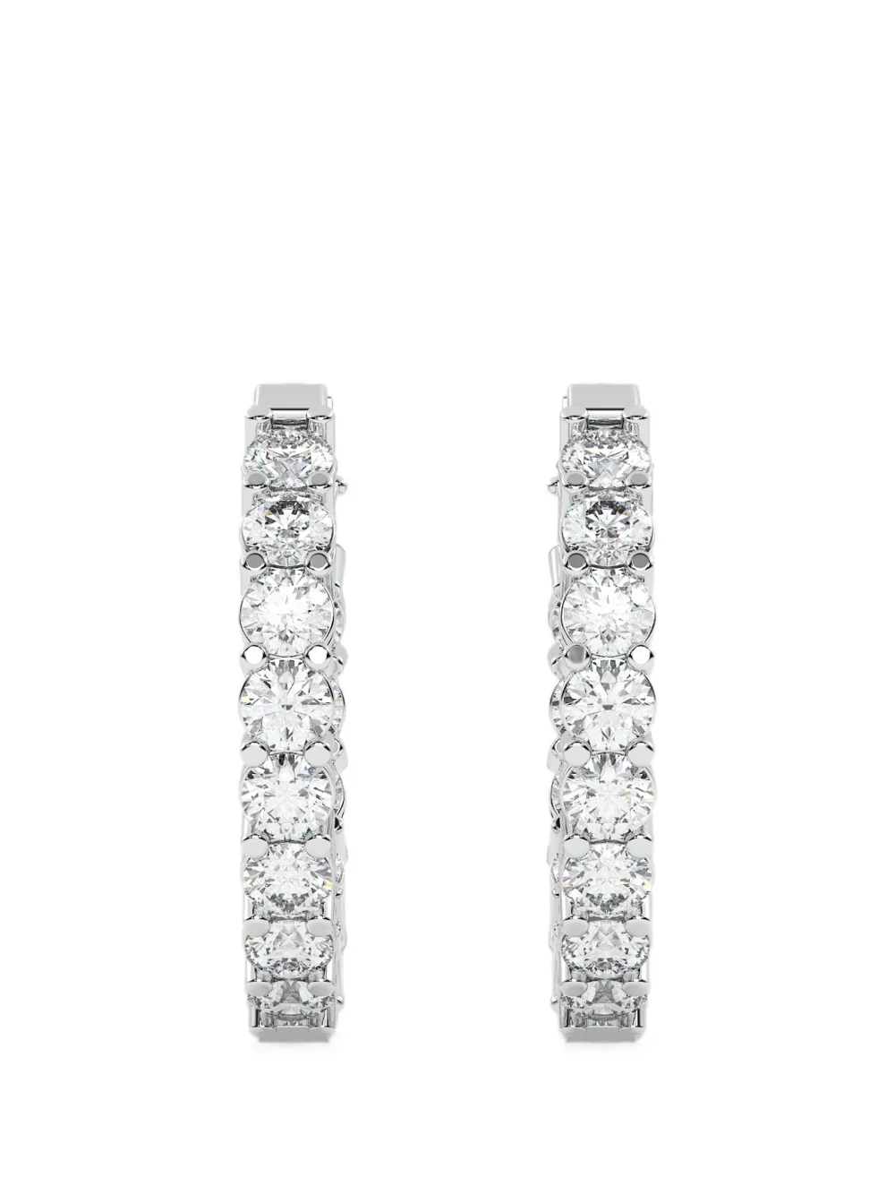 Diamond Essentials diamond hoop earrings - Argento