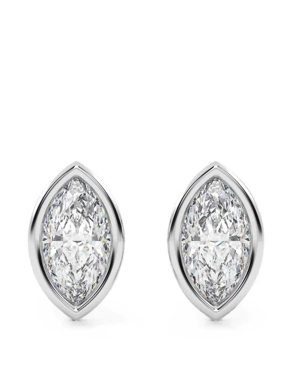Diamond Essentials lab-grown diamond solitaire earrings - Argento