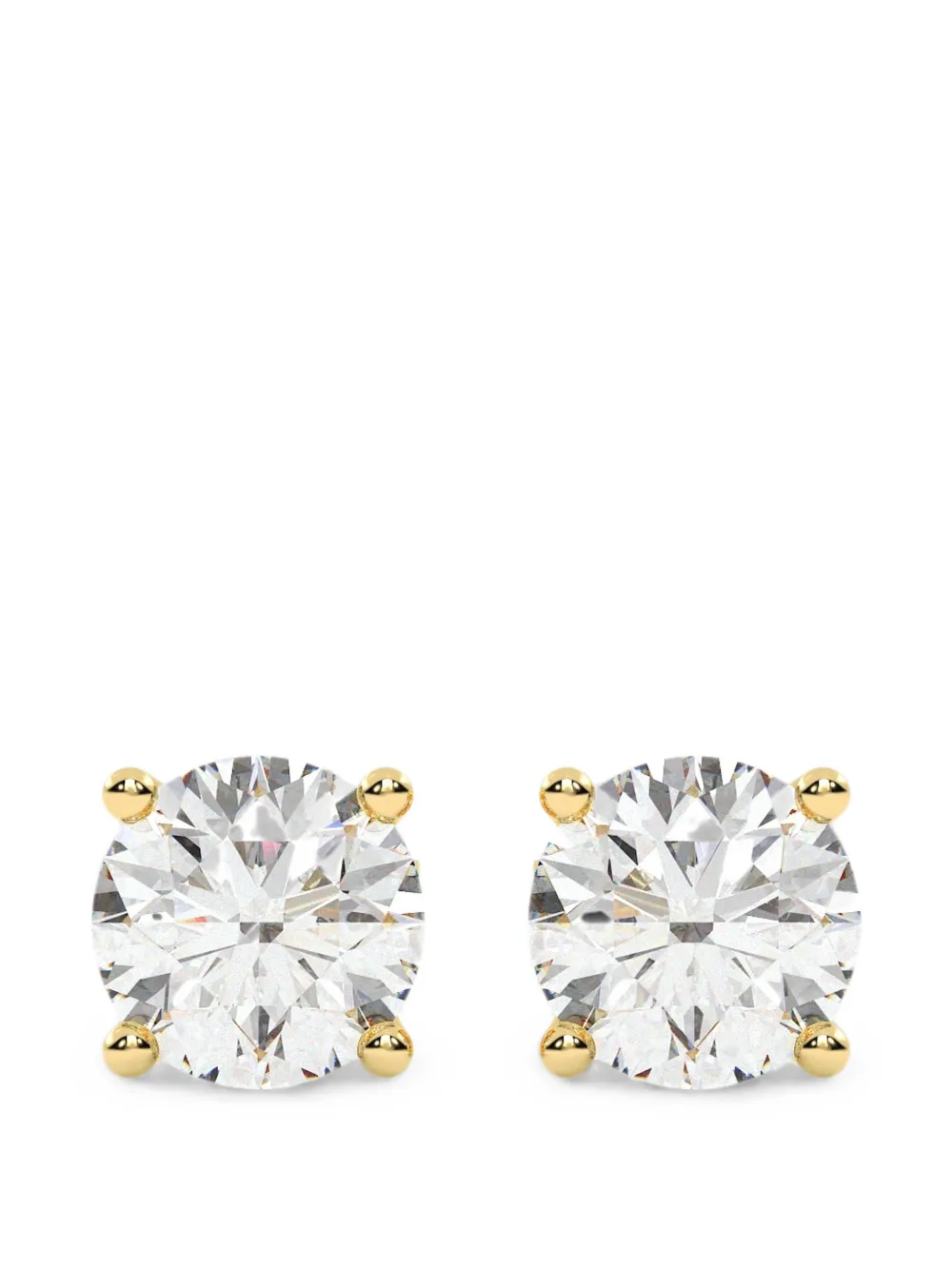 Diamond Essentials lab-grown diamond solitaire earrings - Oro