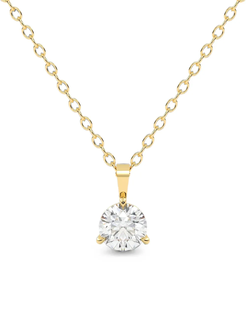 Diamond Essentials lab-grown diamond solitaire necklace - Oro