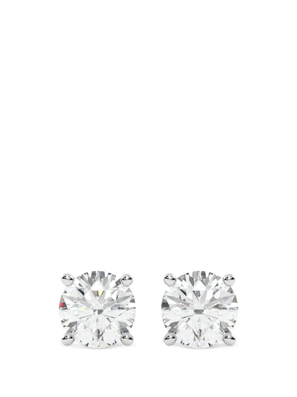 Diamond Essentials lab-grown diamond solitaire earrings - Argento