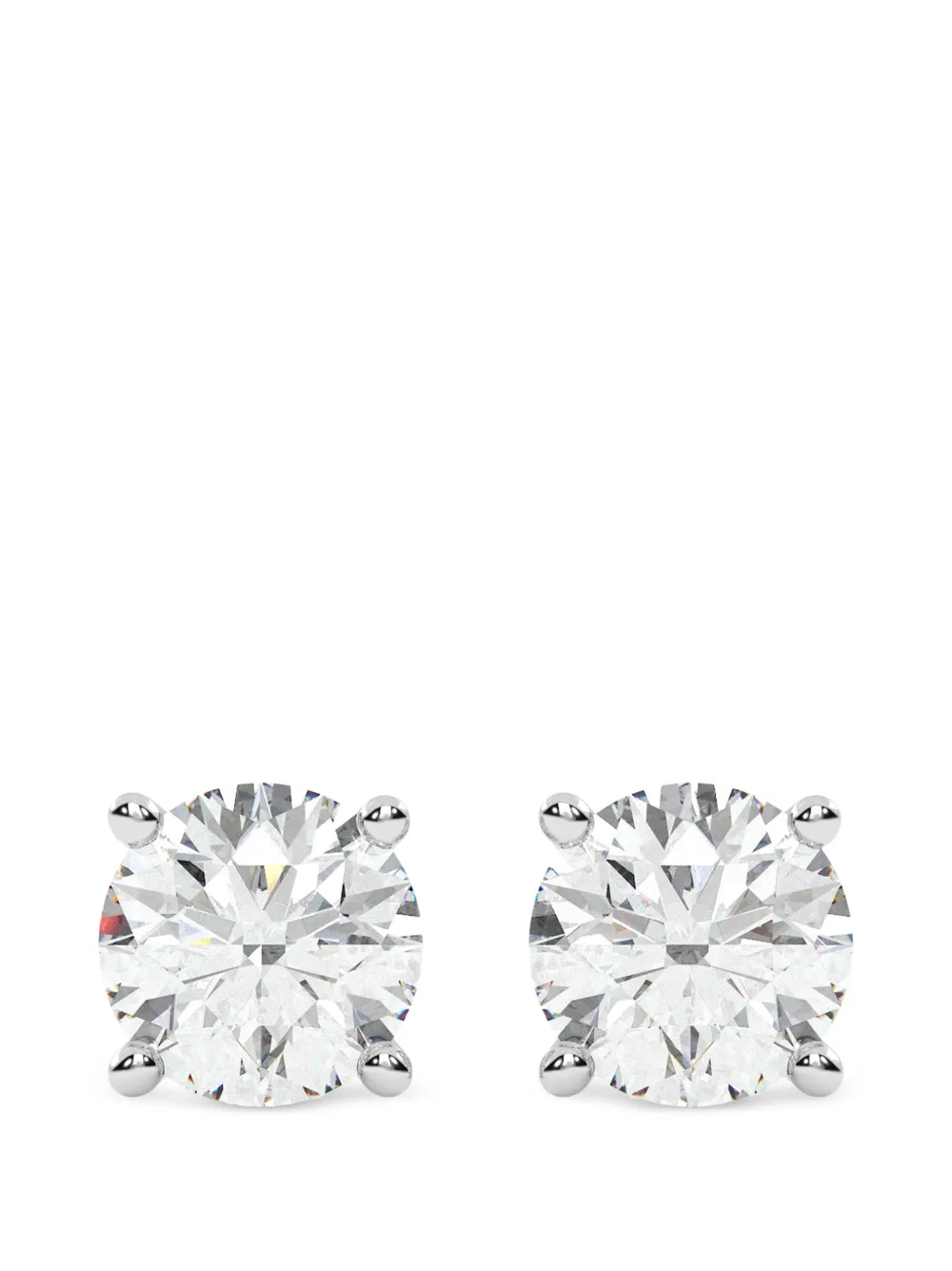 Diamond Essentials lab-grown diamond solitaire earrings - Argento