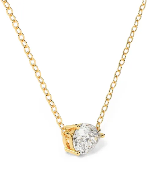 Diamond Essentials lab-grown diamond pear-cut necklace