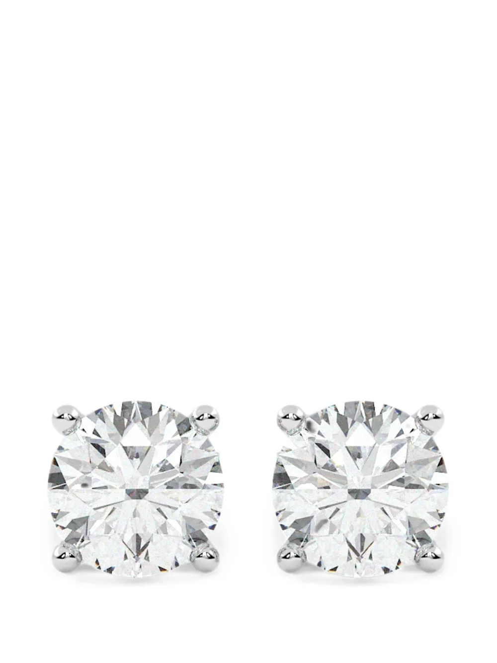 Diamond Essentials lab-grown diamond solitaire earrings - Argento