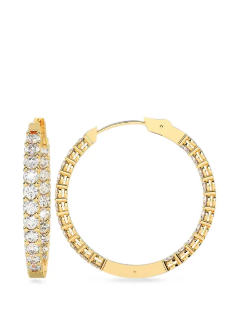 Diamond Essentials lab-grown diamond hoop earrings