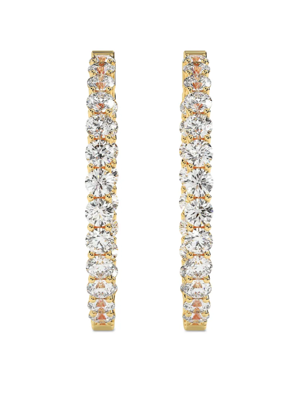 Diamond Essentials Lucida diamond hoop earrings - Oro