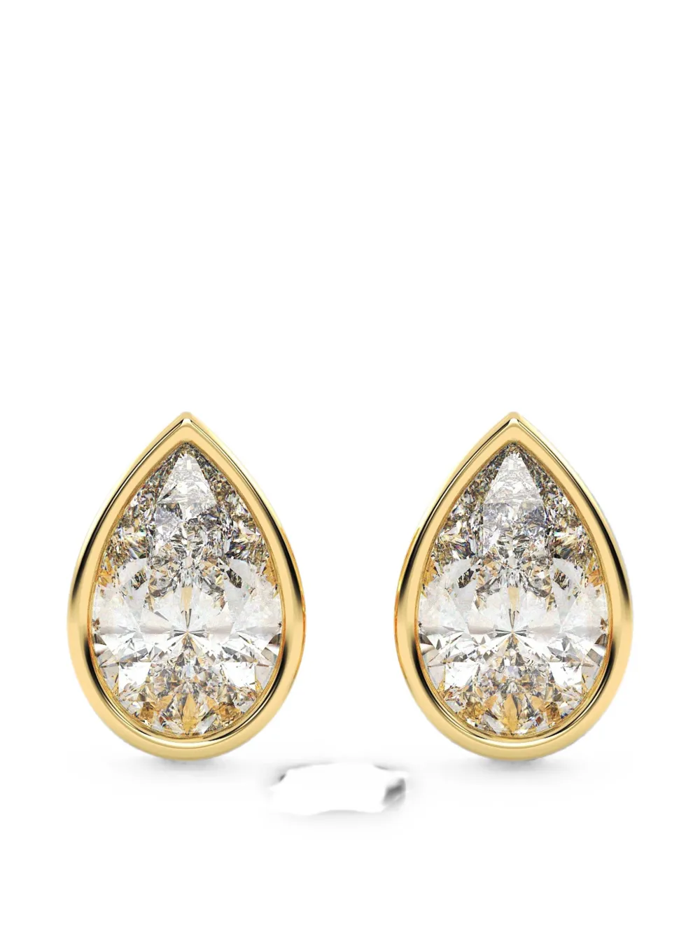 Diamond Essentials lab-grown diamond solitaire earrings - Oro