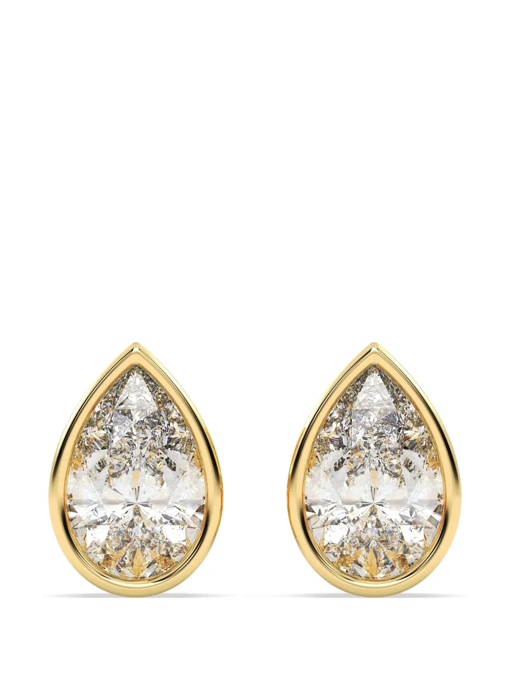 Diamond Essentials lab-grown diamond solitaire earrings - Oro