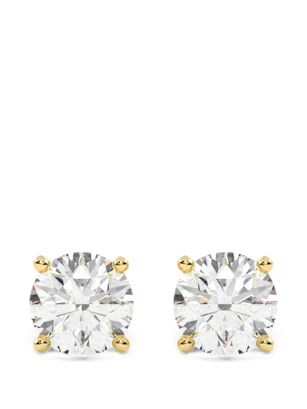 Diamond Essentials lab-grown diamond solitaire earrings - Oro