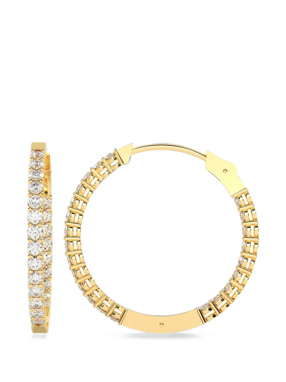 Diamond Essentials lab-grown diamond hoop earrings - Oro