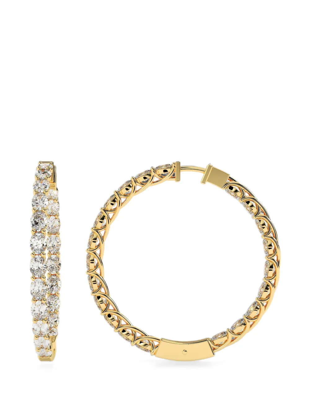 Diamond Essentials diamond hoop earrings - Giallo