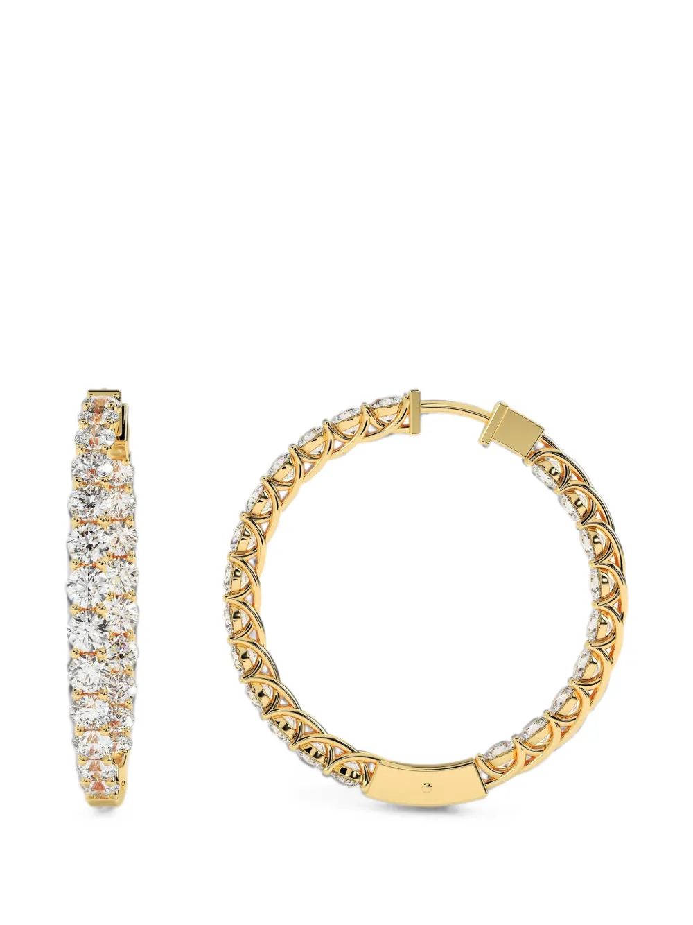Diamond Essentials diamond hoop earrings - Oro