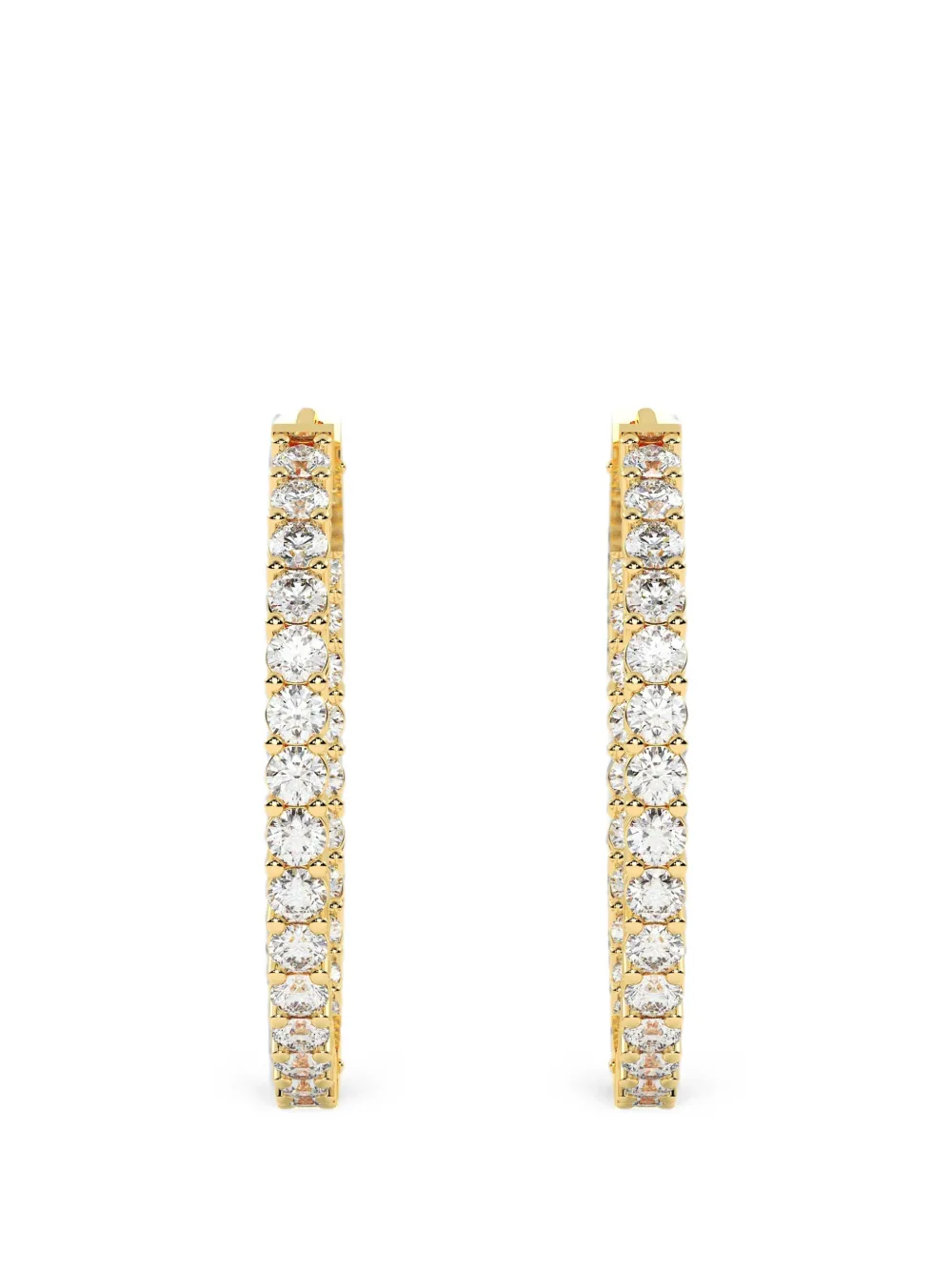 Diamond Essentials lab-grown diamond hoop earrings - Oro