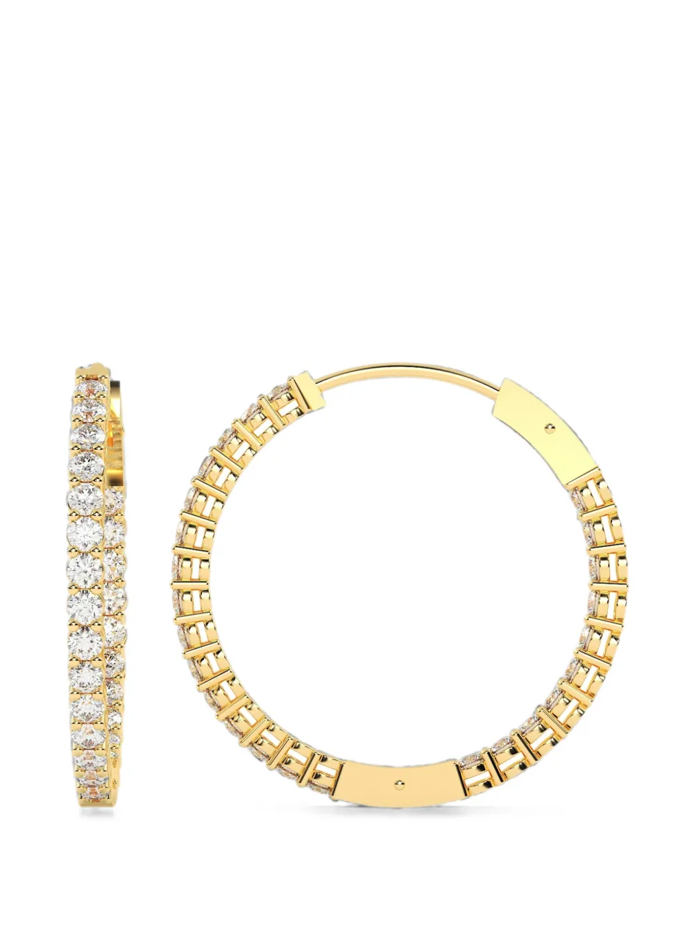 Diamond Essentials laboratory-grown diamond hoop earrings - Oro
