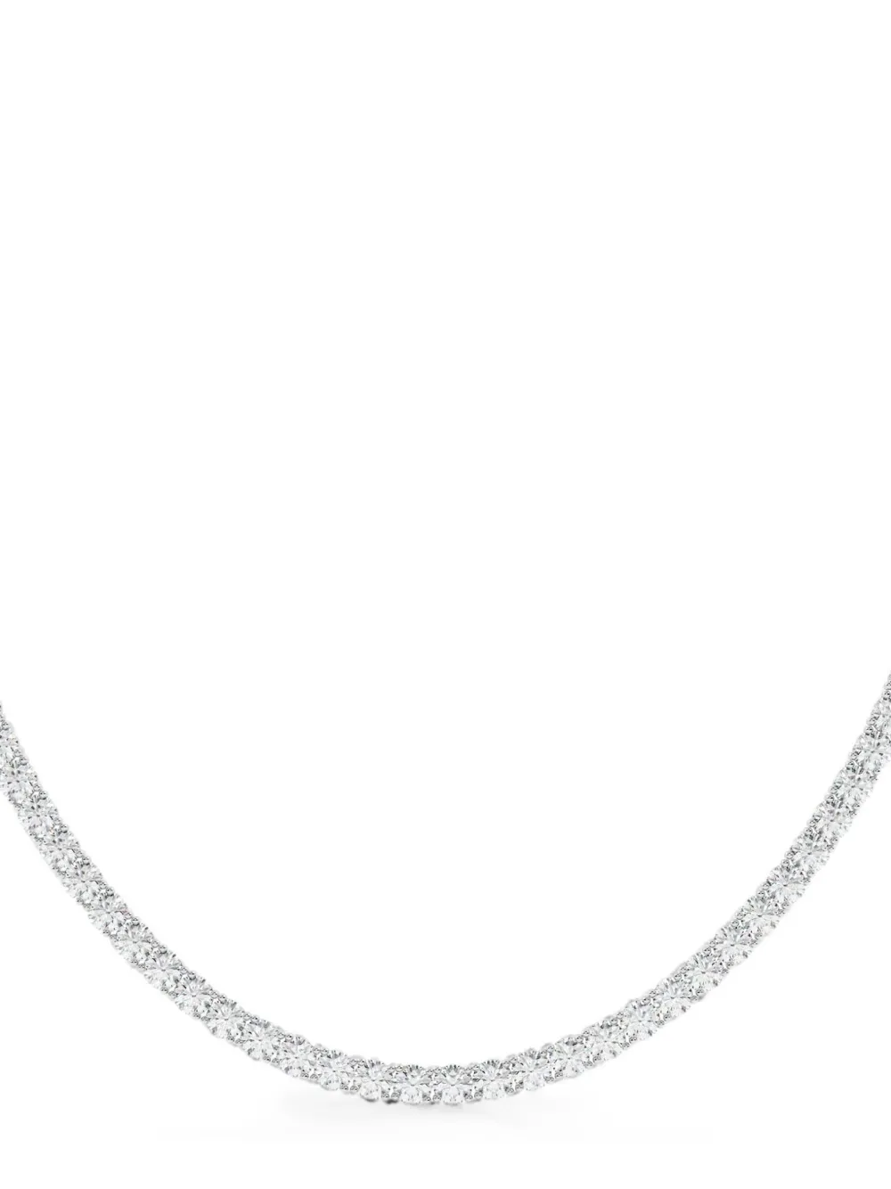 Diamond Essentials lab-grown diamond tennis necklace - Silber