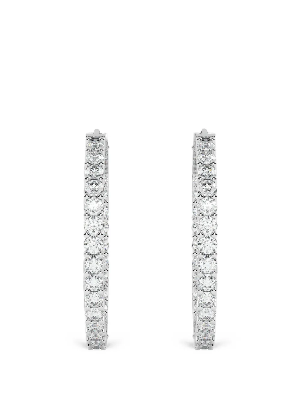 Diamond Essentials diamond hoop earrings - Argento